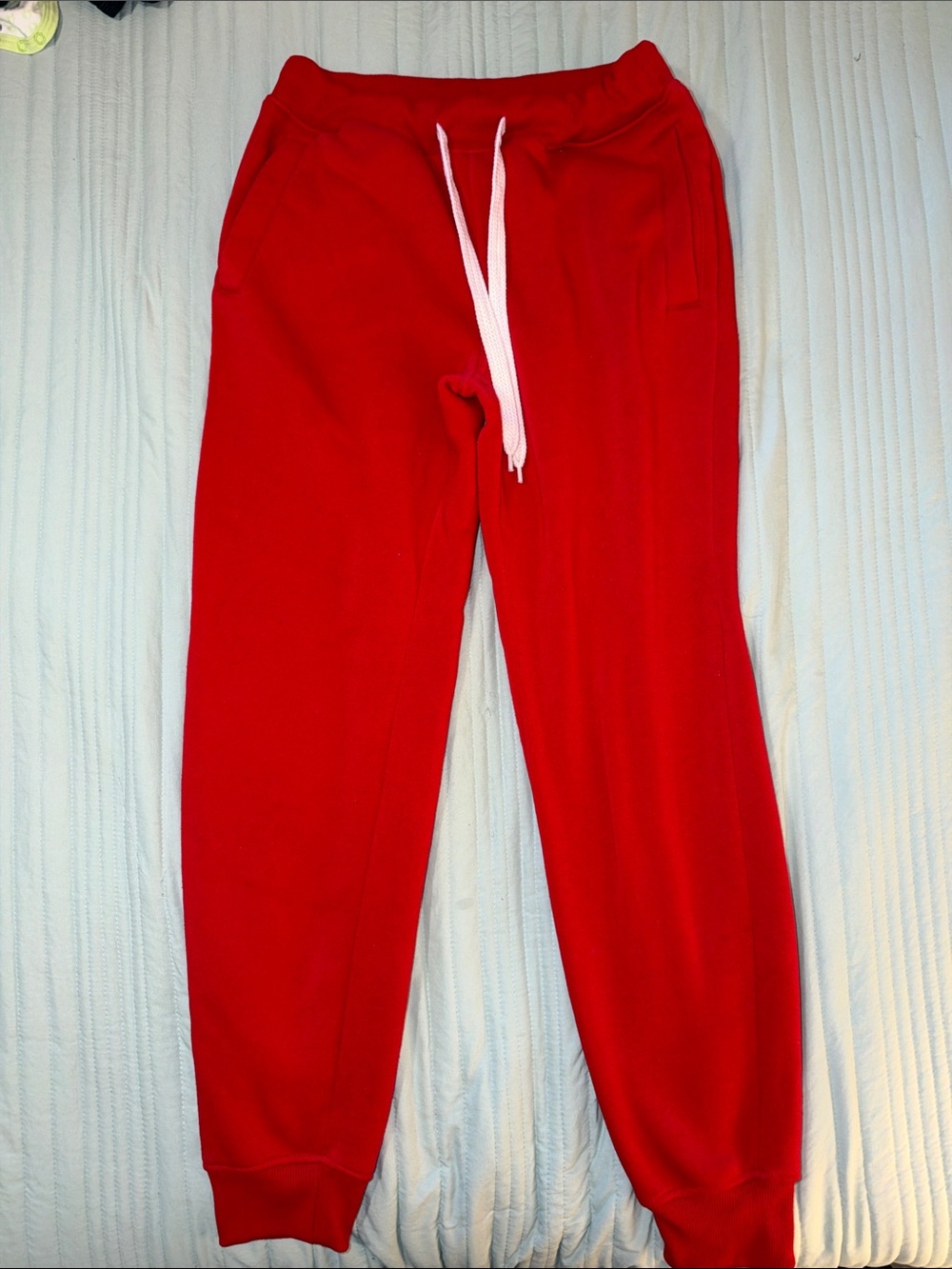 Southpole Men's Basic Fleece Jogger in Red